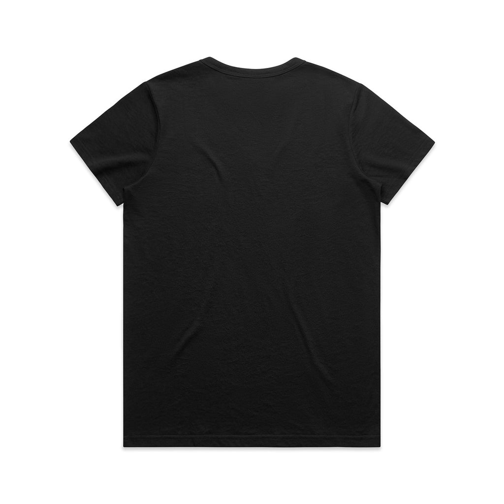 Wo's Maple Active Blend Tee - BLACK - BACK