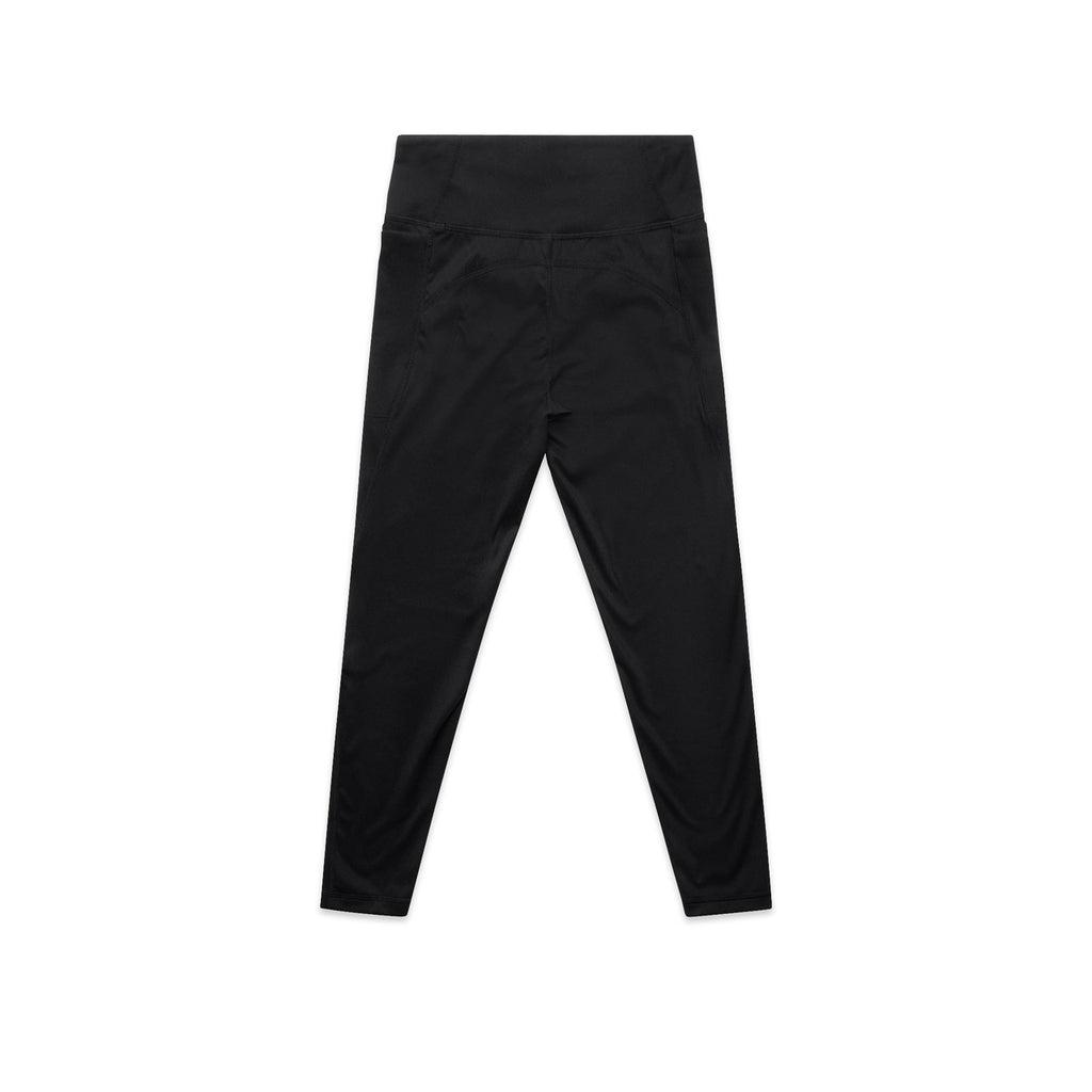 Wo's Active Mid Leggings - BLACK - BACK