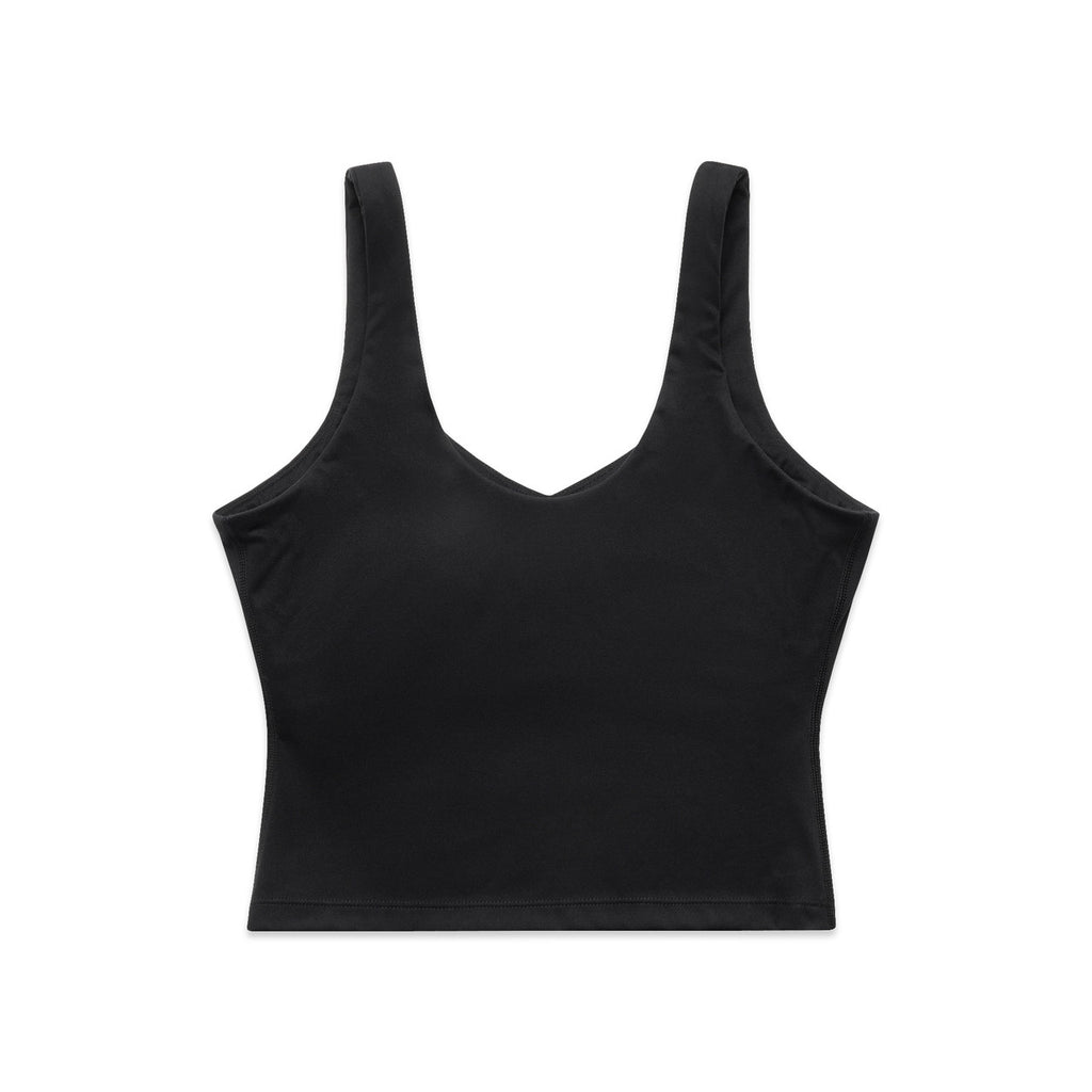 Wo's Active Bra Tank - BLACK - BACK