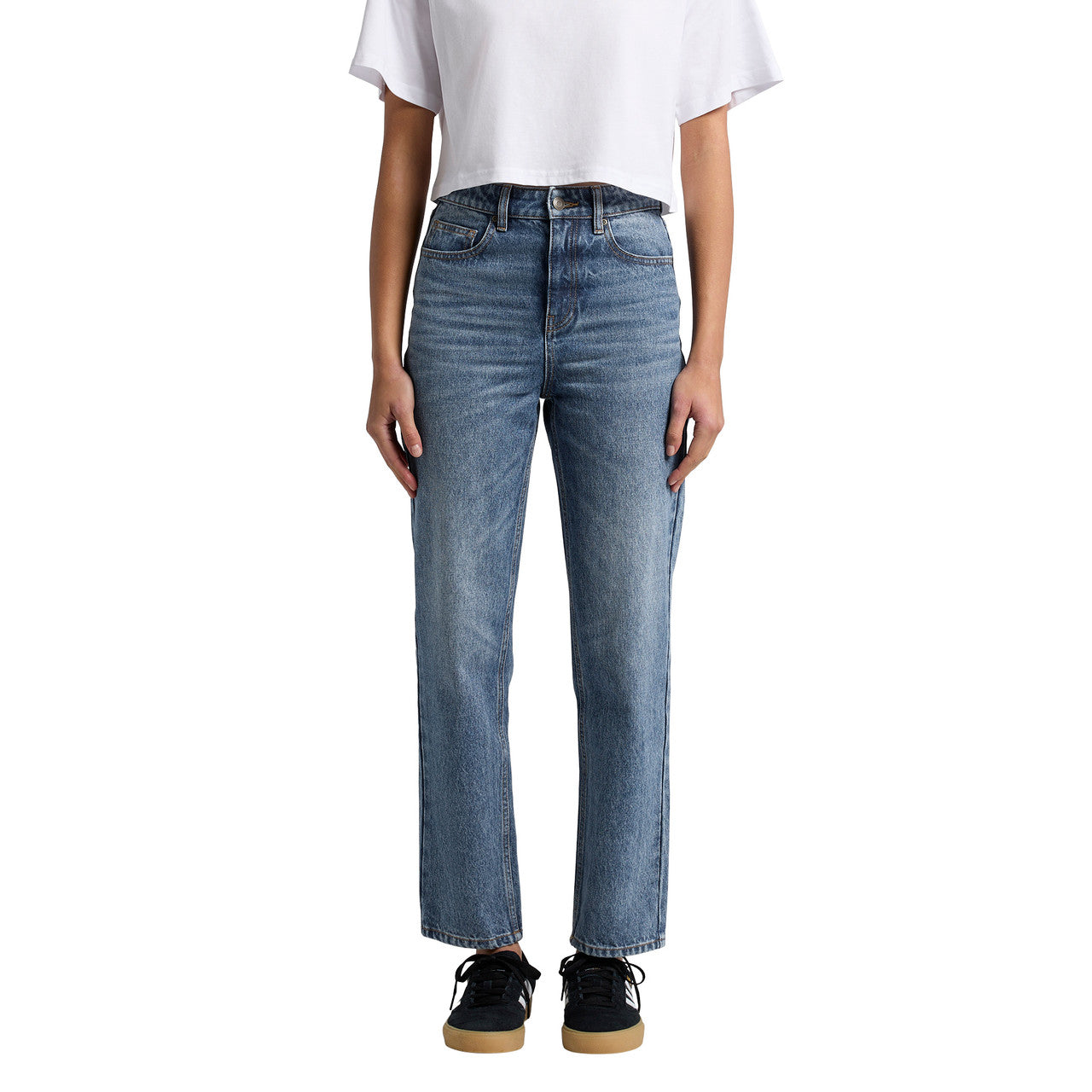 Wo's Straight Jeans - FRONT