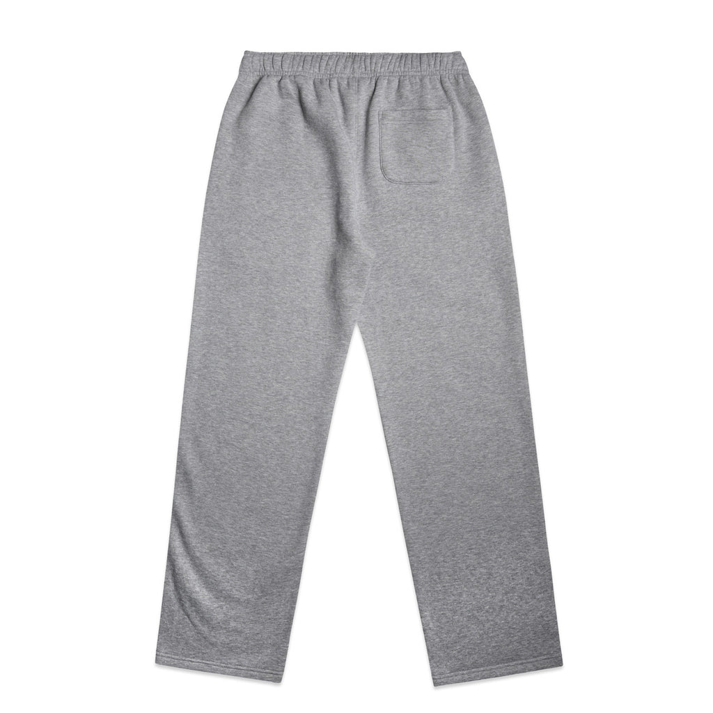 Wo's Relax Cuffless Track Pants - GREY MARLE - BACK