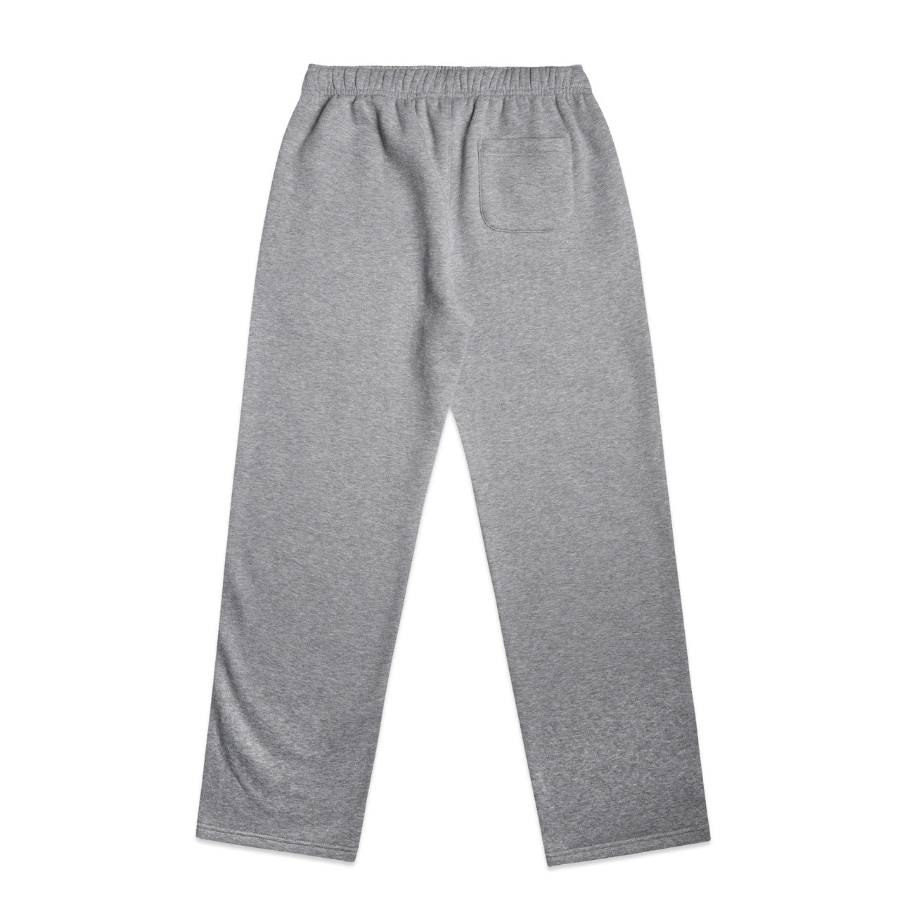 Wo's Relax Cuffless Track Pants - GREY MARLE - BACK