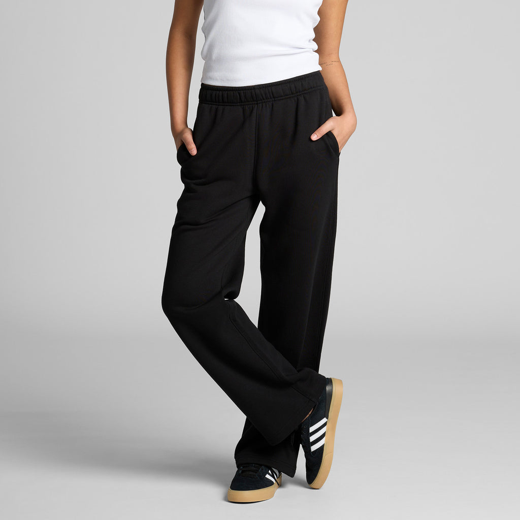 Wo's Relax Cuffless Track Pants - BACK