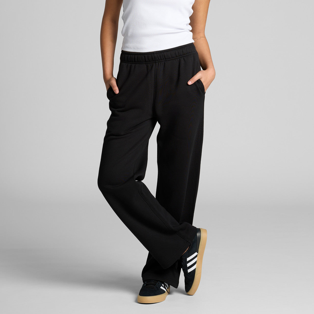 Wo's Relax Cuffless Track Pants - BACK