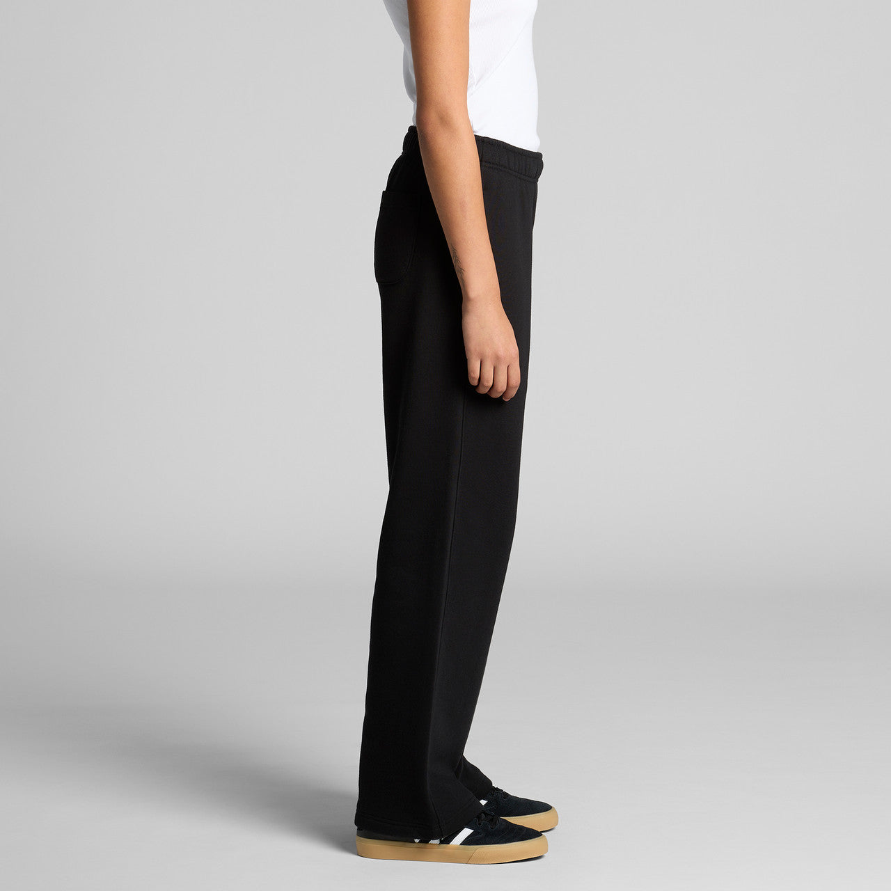 Wo's Relax Cuffless Track Pants - SIDE