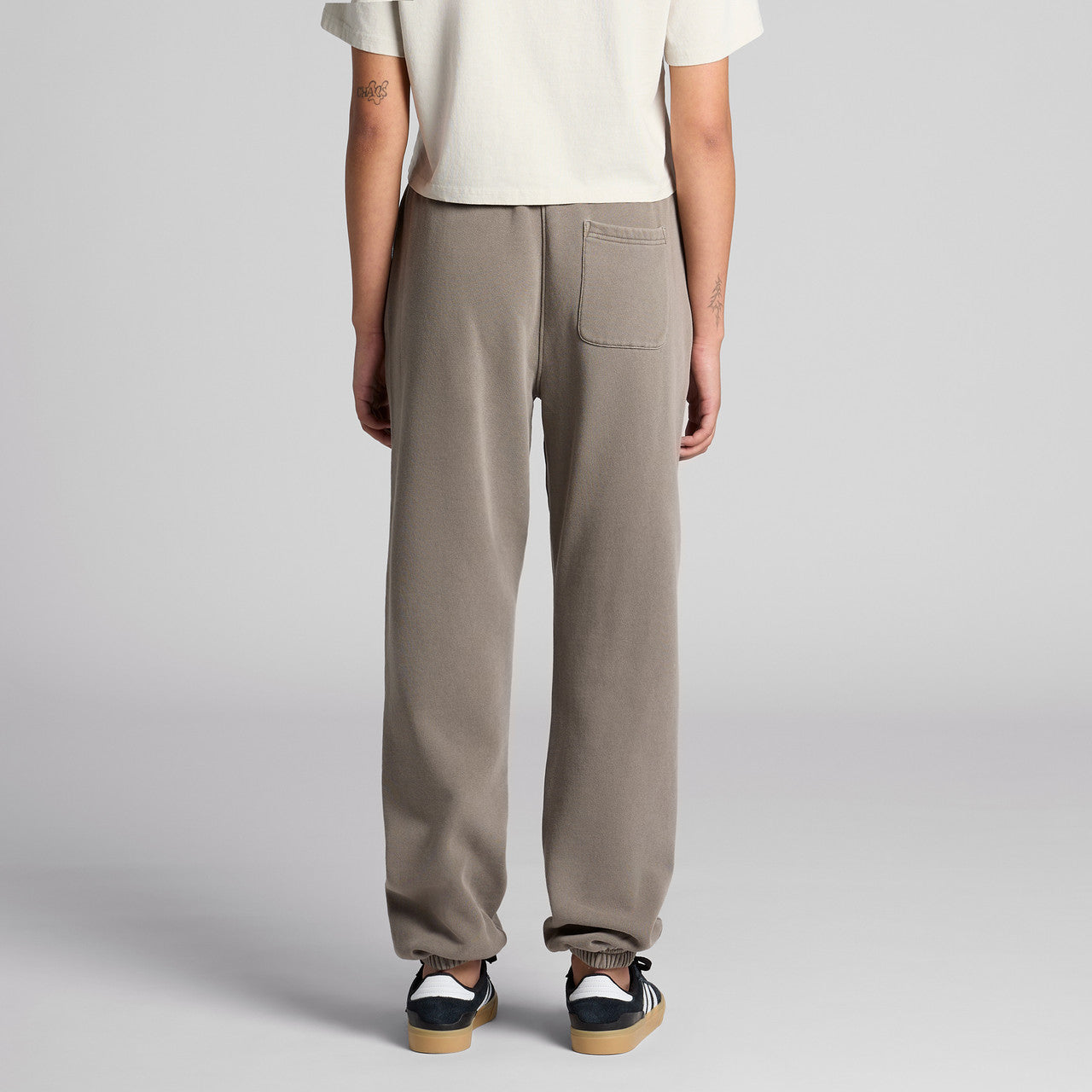 Wo's Relax Faded Track Pants - BACK