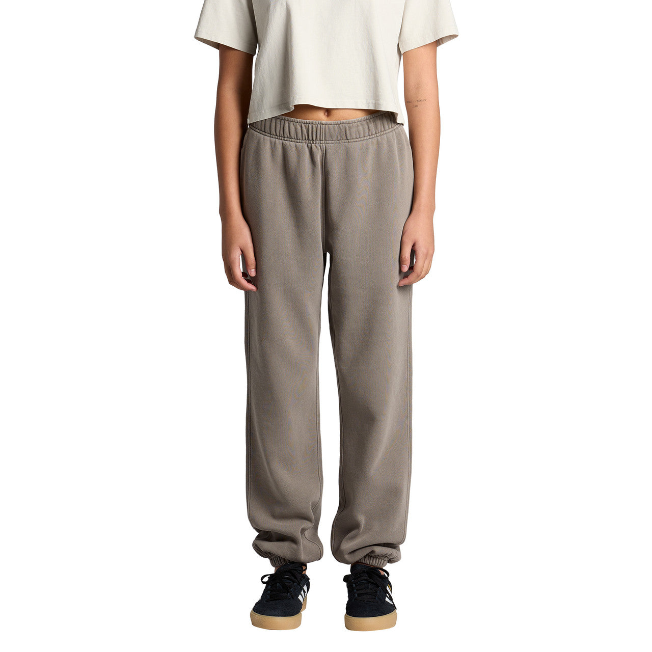 Wo's Relax Faded Track Pants - FRONT
