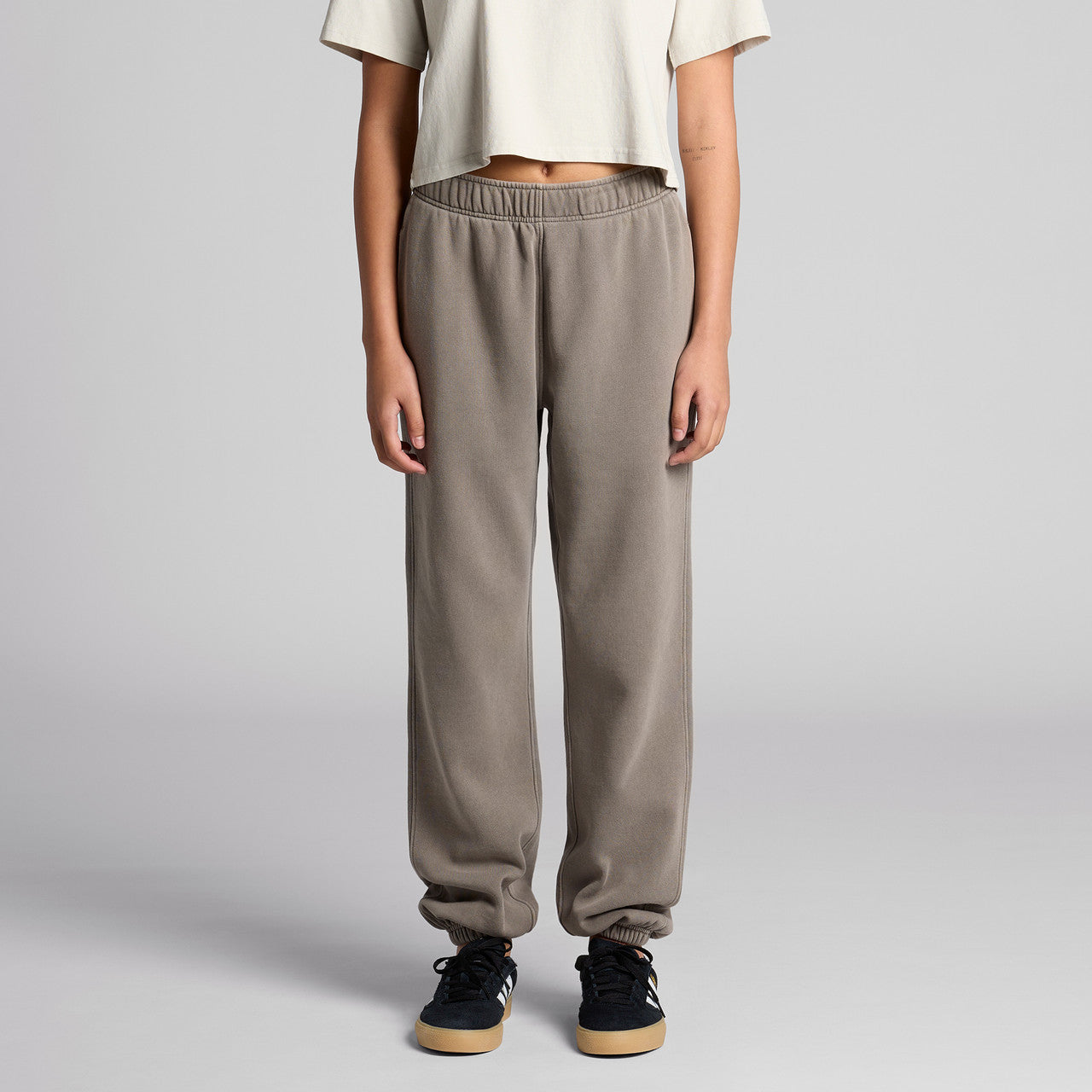 Wo's Relax Faded Track Pants - MAIN