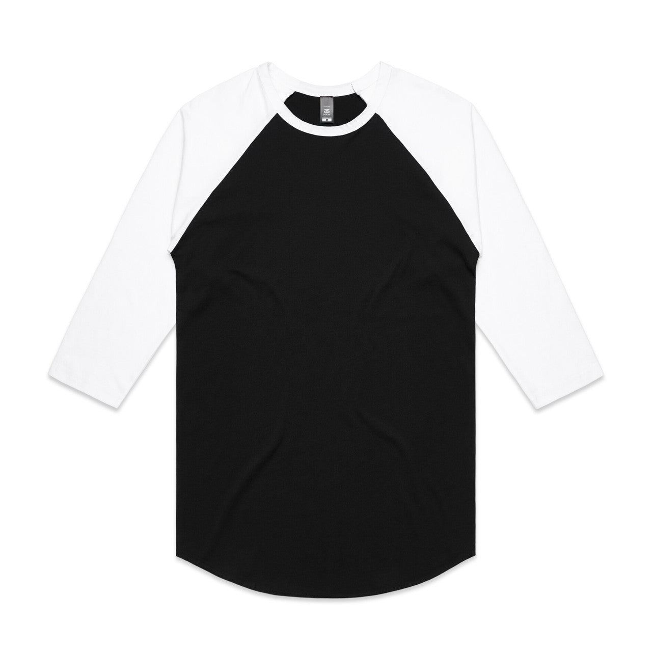 Raglan Tee - BLACK/WHITE
