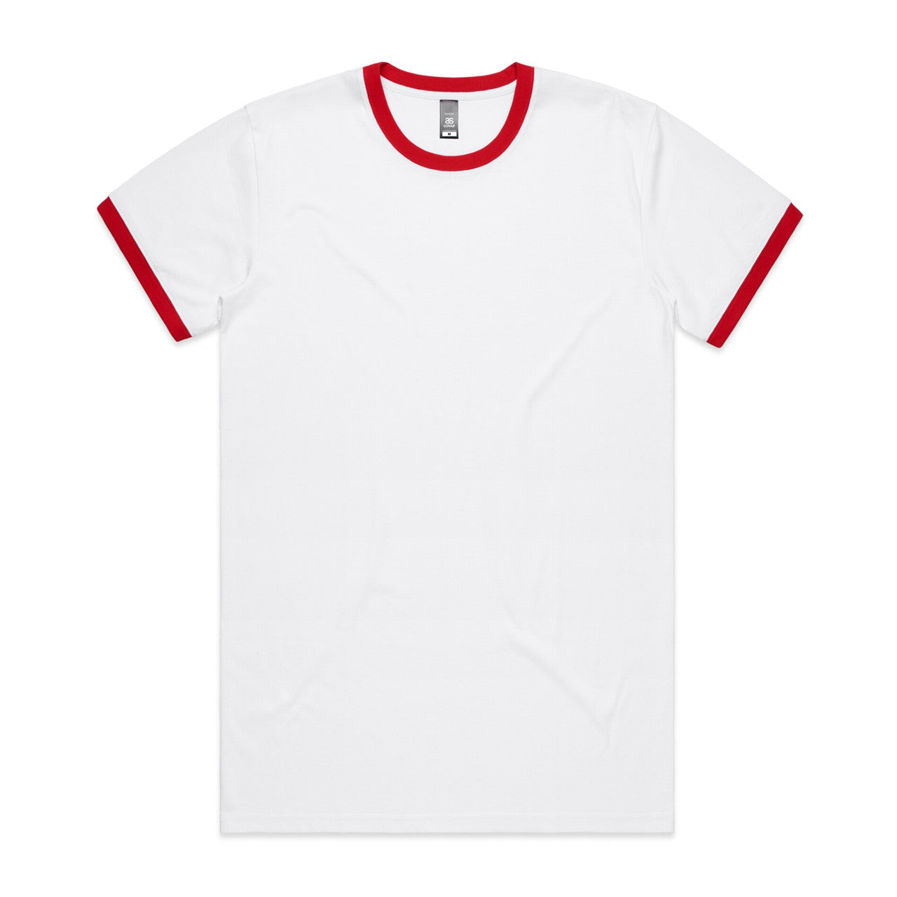 Staple Ringer Tee - WHITE/RED