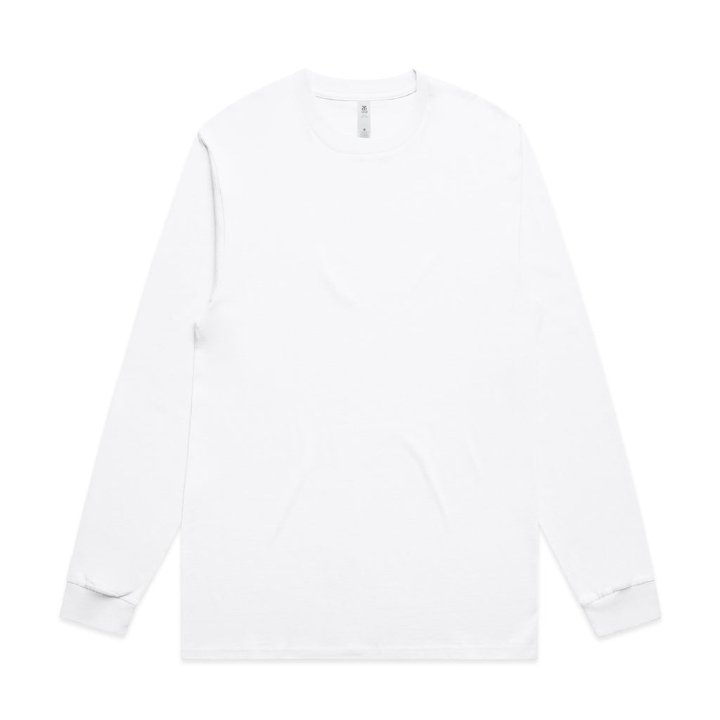 Block L/S Tee - WHITE