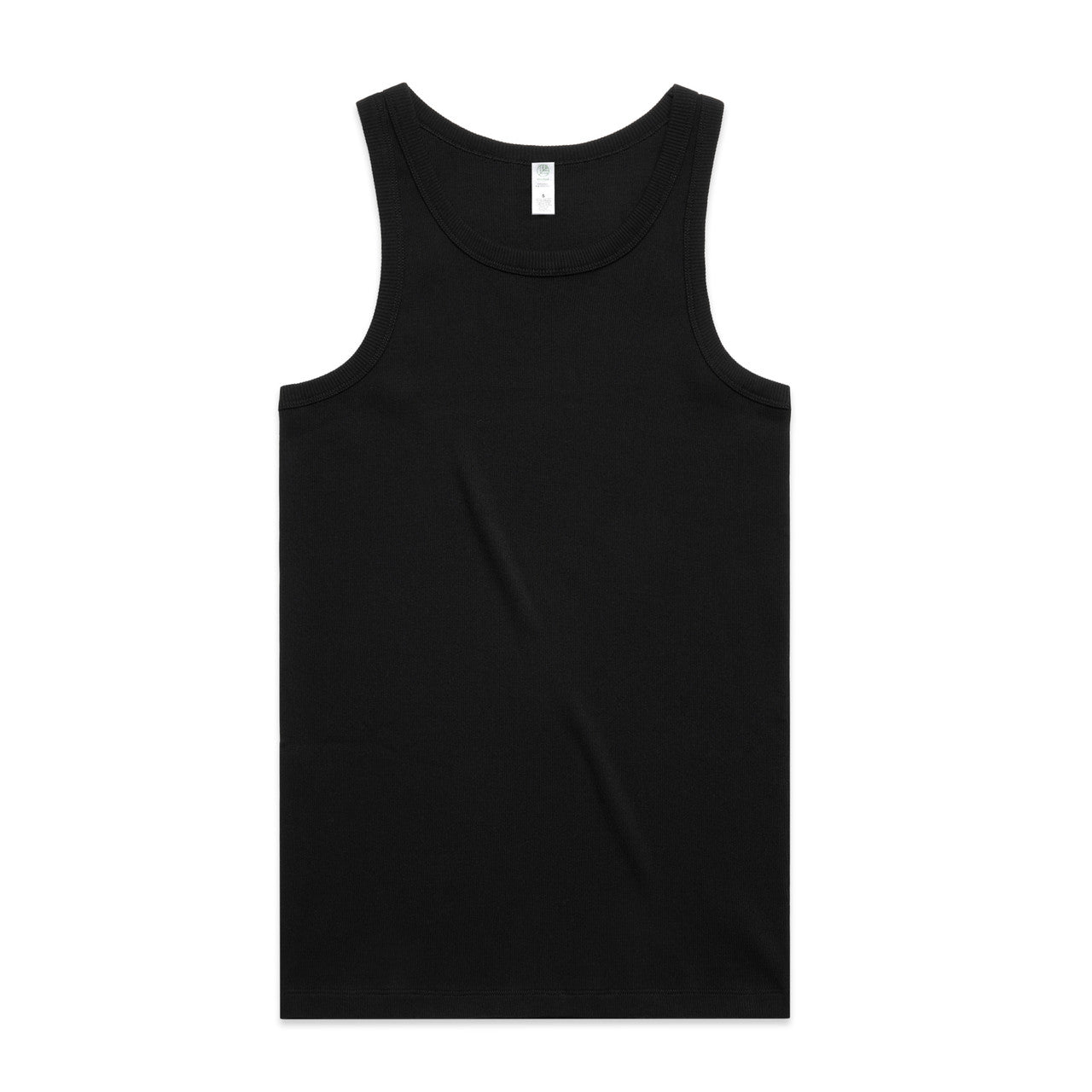Organic Rib Singlet | 5063G - BLACK