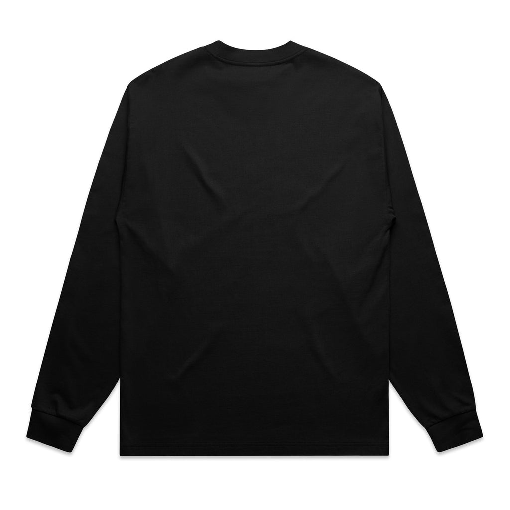 Heavy L/S Tee - BLACK - BACK