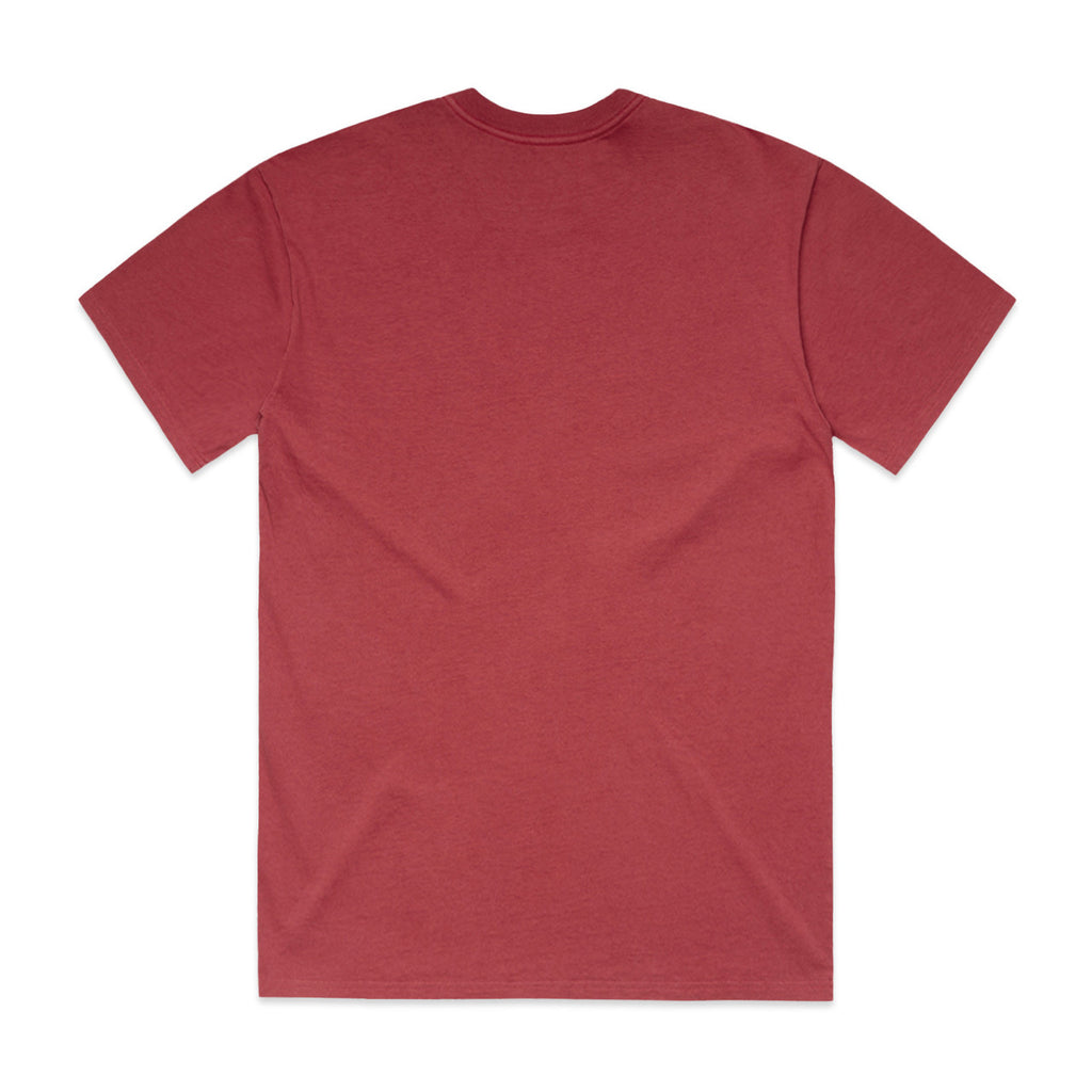 Heavy Faded Tee - FADED CARDINAL - BACK