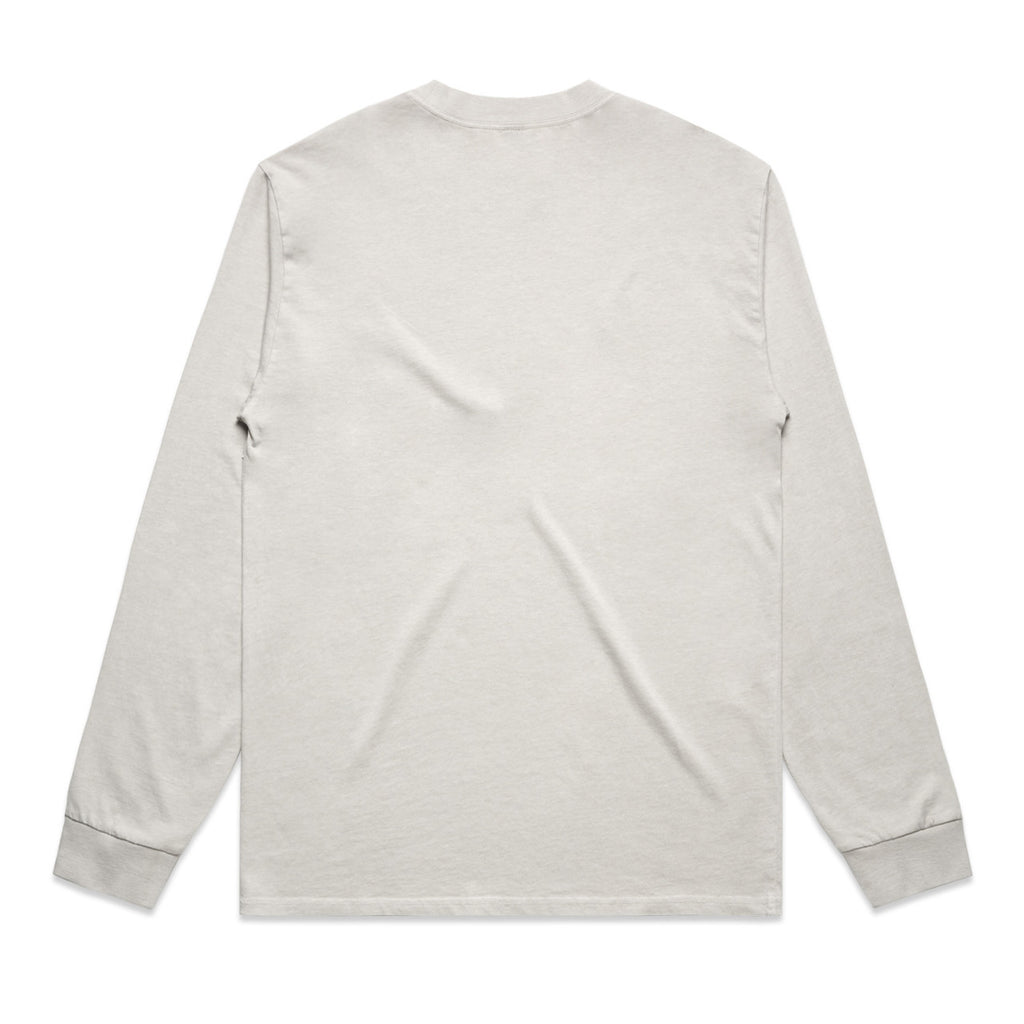 Heavy Faded L/S Tee - FADED BONE - BACK