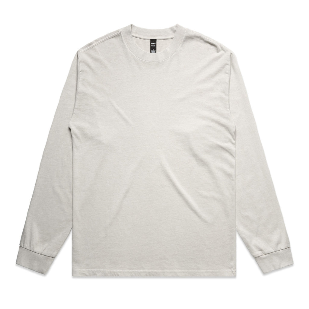Heavy Faded L/S Tee - FADED BONE