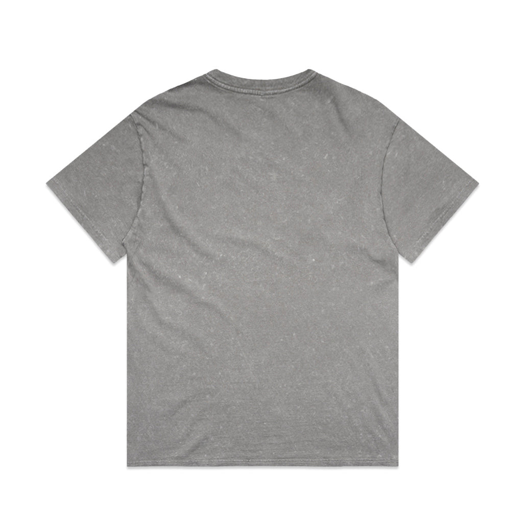Stone Wash Heavy Tee - GREY STONE - BACK