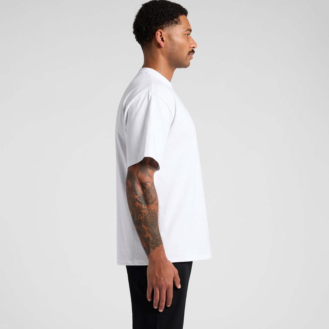 Heavy Faded Minus Tee [-5cm] 5086 - SIDE