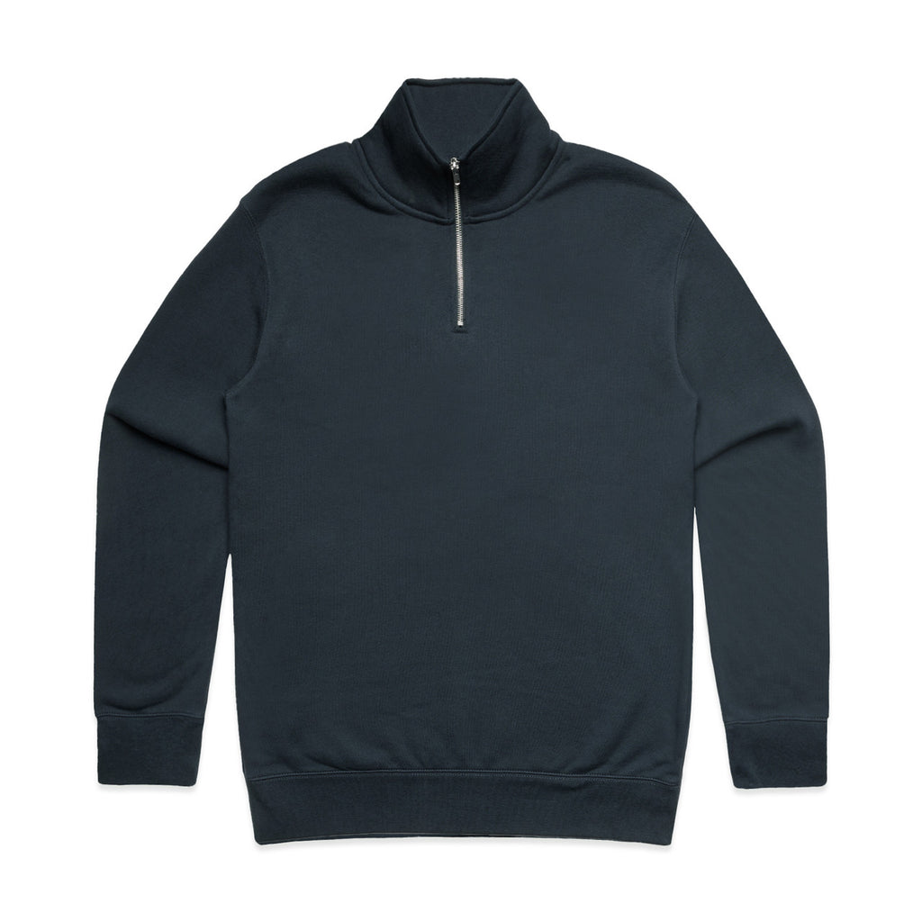 Stencil Half Zip Crew - CARBON BLUE