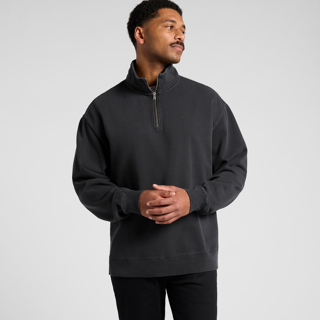 Relax Faded Half Zip - BACK