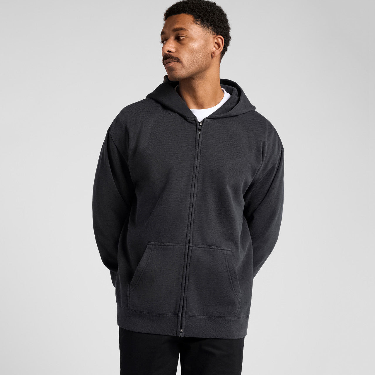 Relax Faded Zip Hood - EXTRA