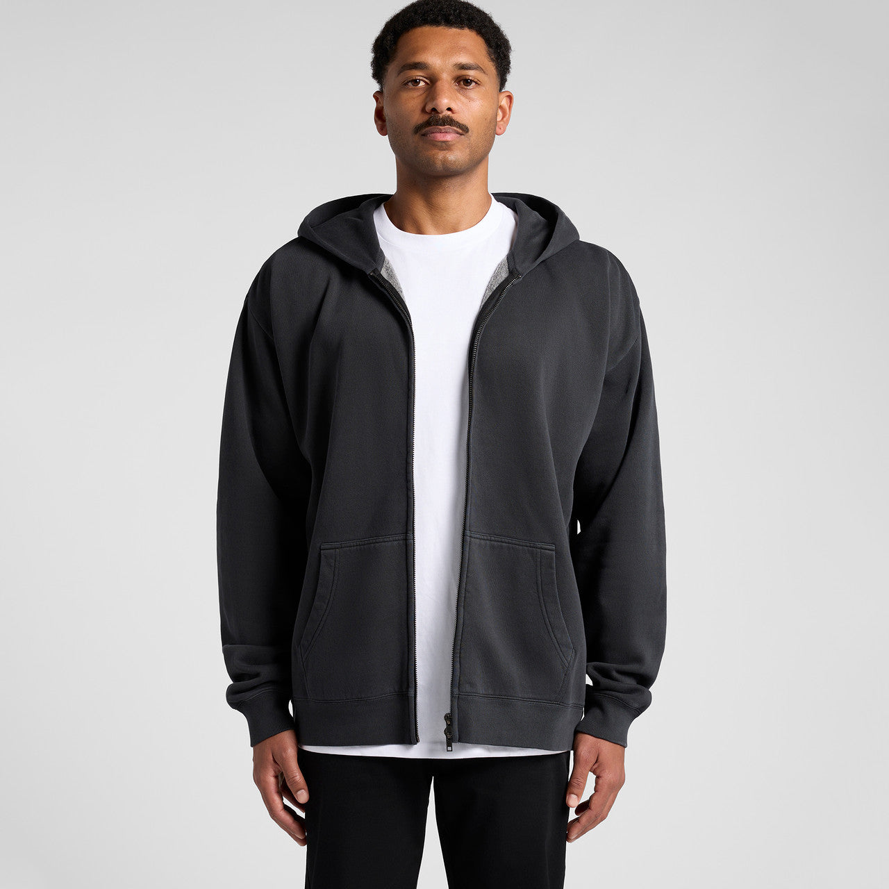 Relax Faded Zip Hood - MAIN