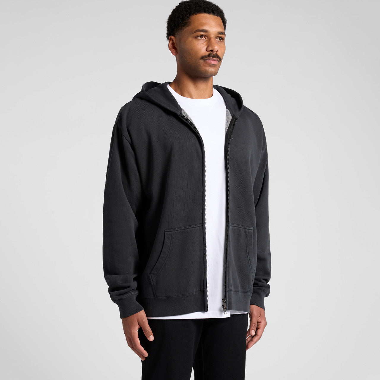 Relax Faded Zip Hood - TURN