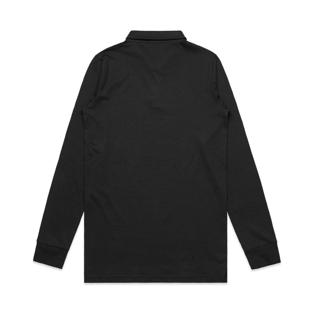 Chad L/S Polo - BLACK - BACK