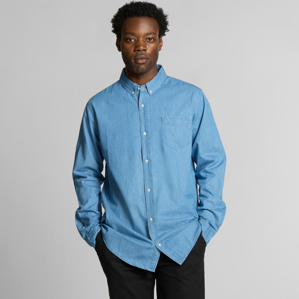 Blue Denim Shirt - BACK