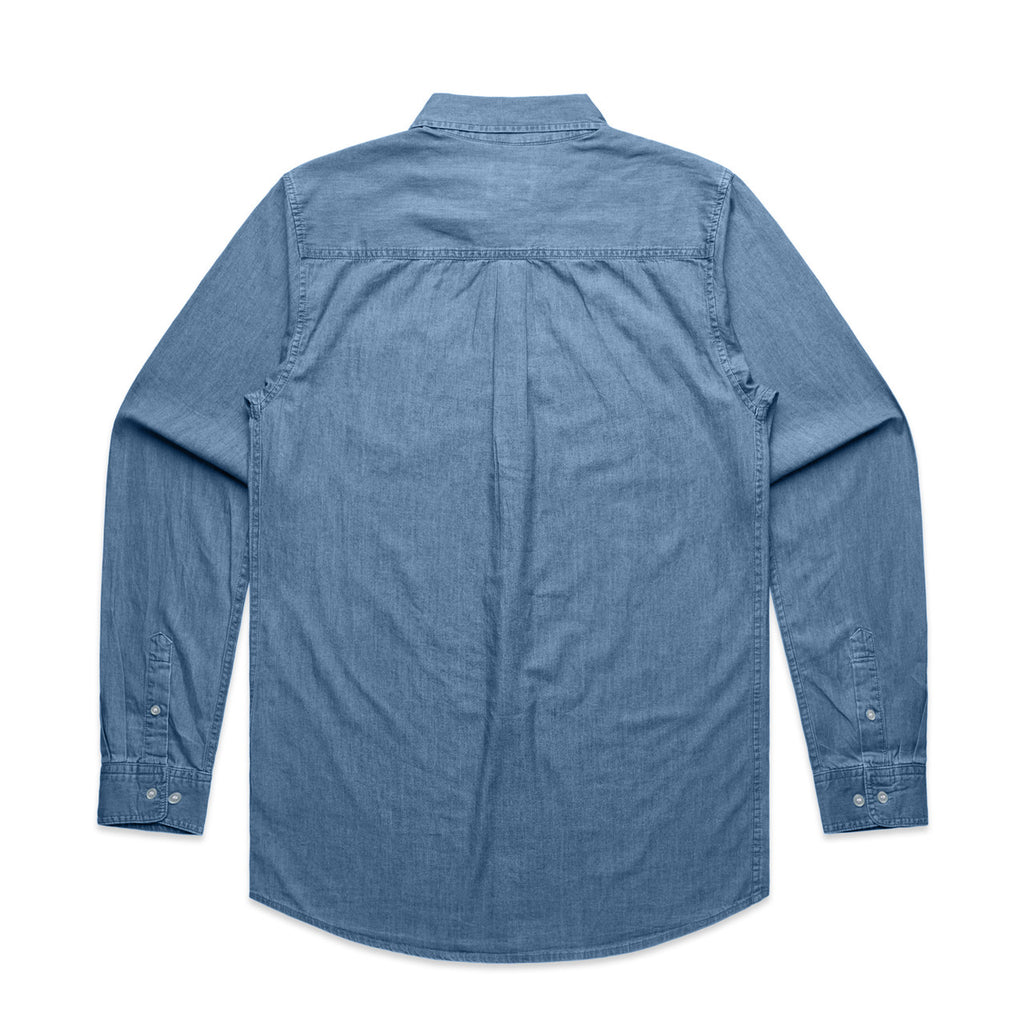 Blue Denim Shirt - DENIM BLUE - BACK