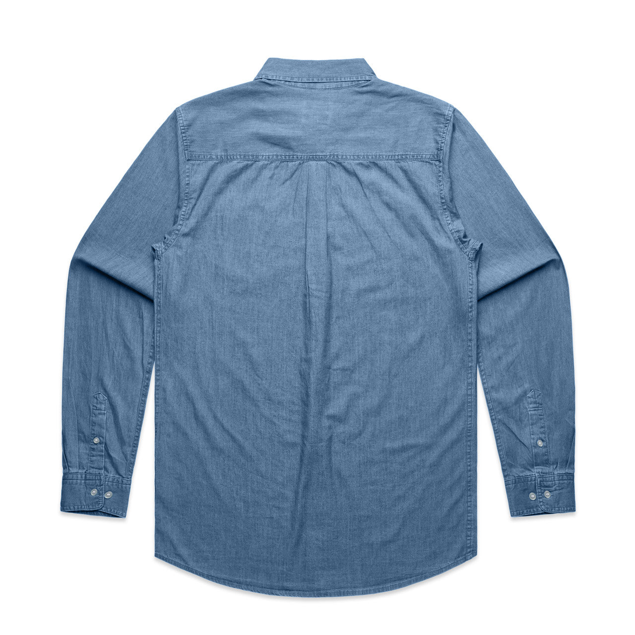 Blue Denim Shirt - DENIM BLUE - BACK