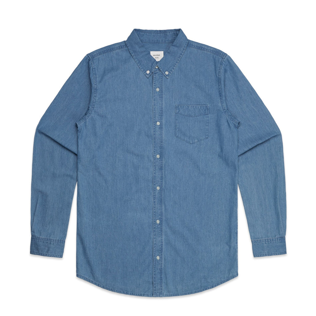 Blue Denim Shirt - DENIM BLUE