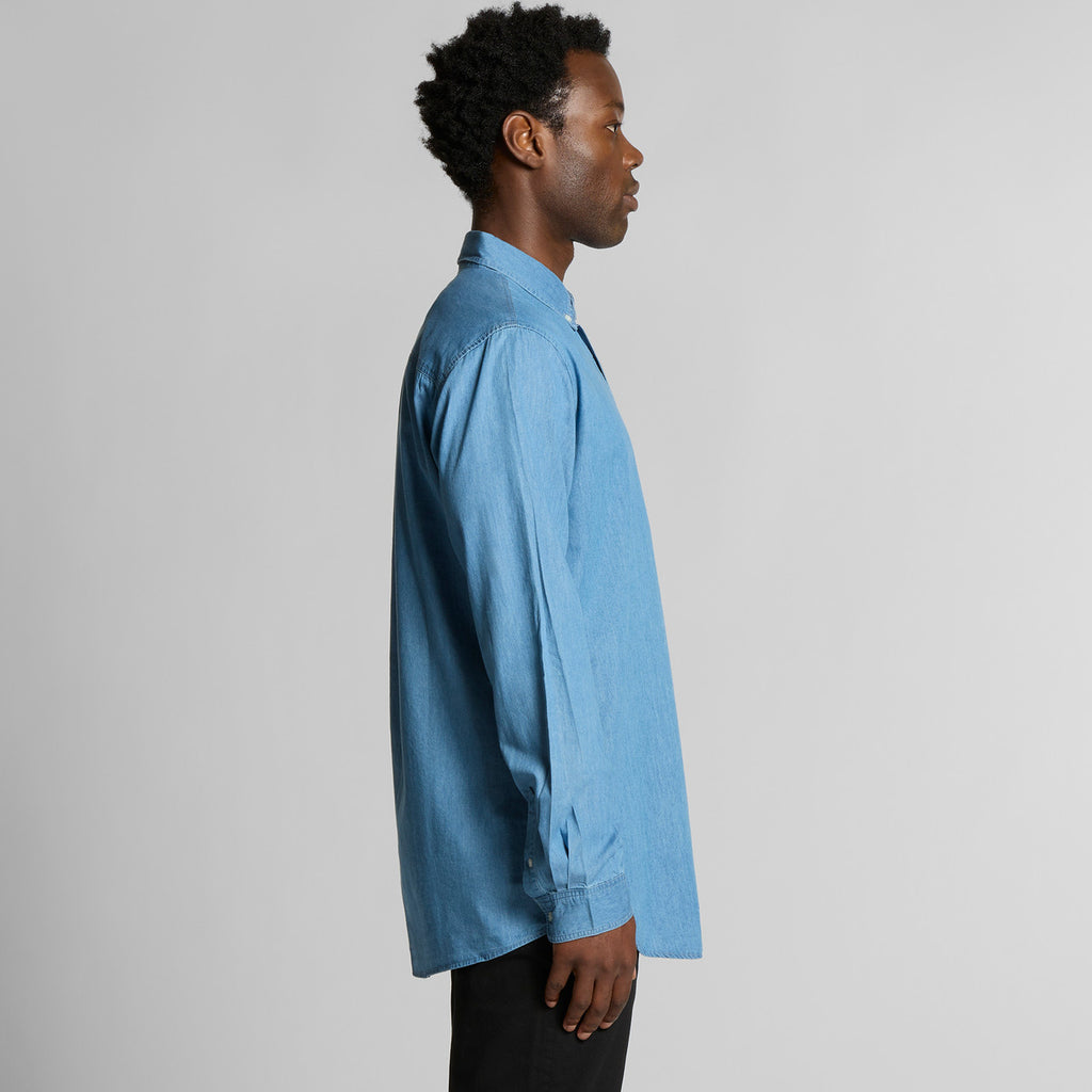 Blue Denim Shirt - SIDE