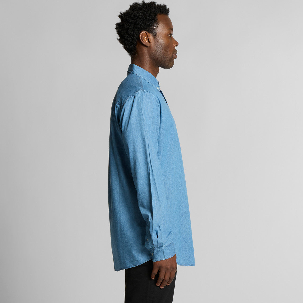 Blue Denim Shirt - SIDE