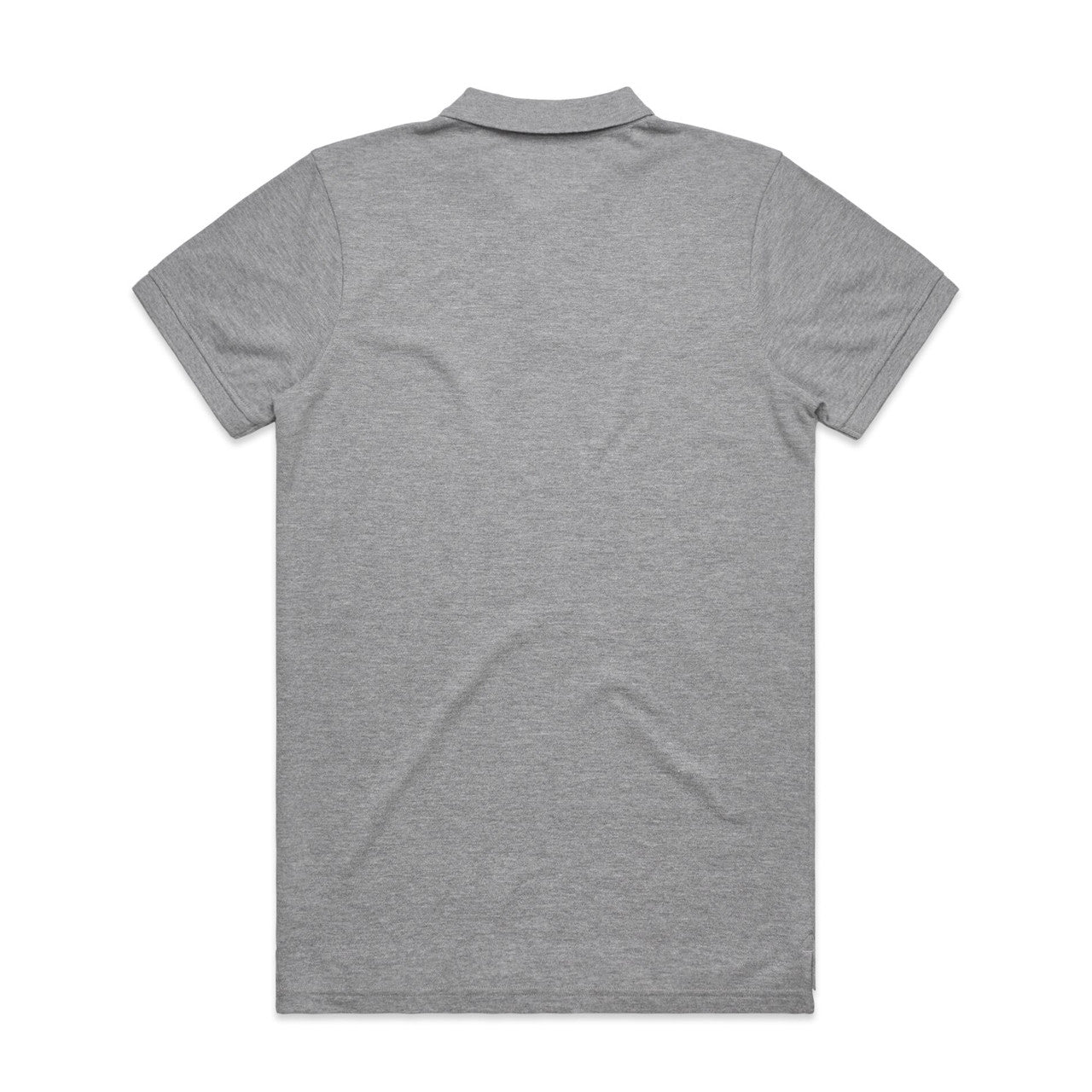 Pique Polo - GREY MARLE - BACK