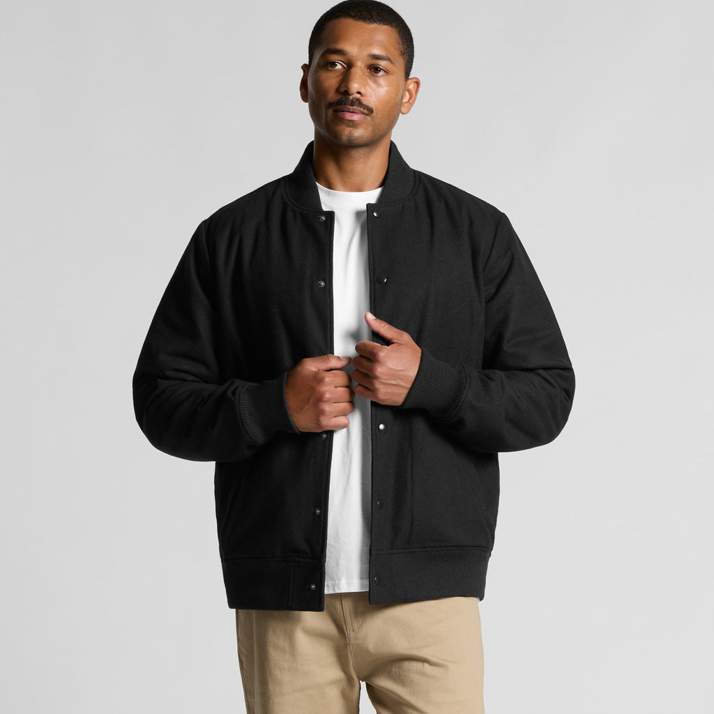 Felt Bomber Jacket - BACK