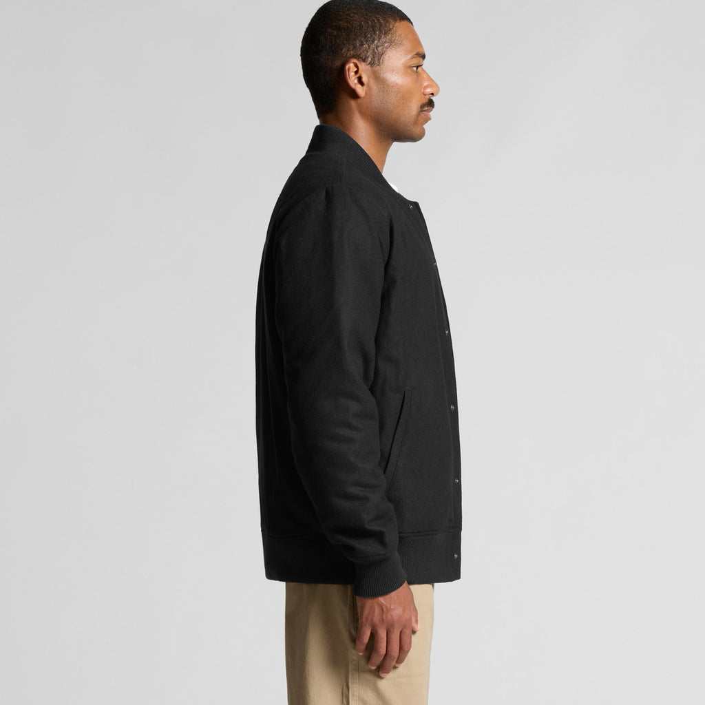 Felt Bomber Jacket - SIDE