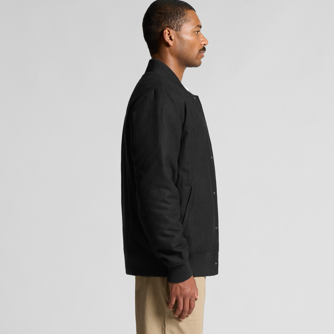 Felt Bomber Jacket - SIDE