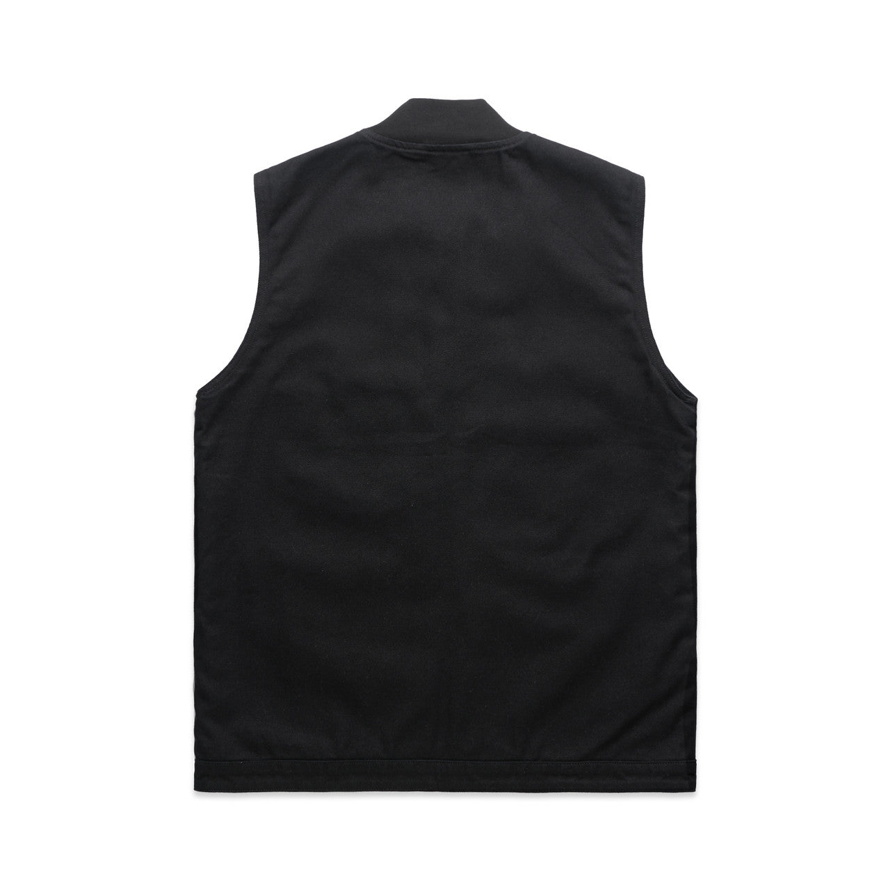 Canvas Heavy Vest - BLACK - BACK