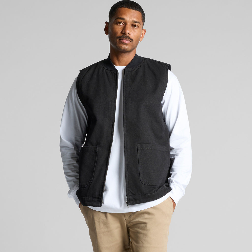 Canvas Heavy Vest - BACK