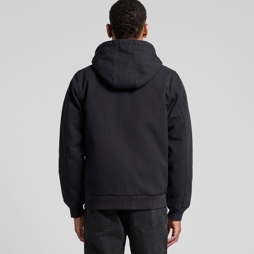 Canvas Bomber Hood Jacket - BACK