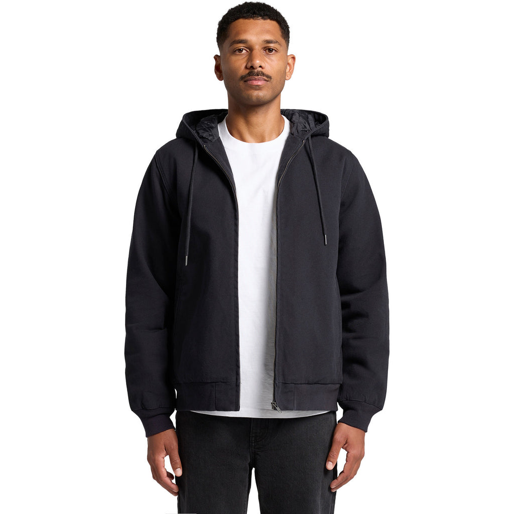 Canvas Bomber Hood Jacket - FRONT