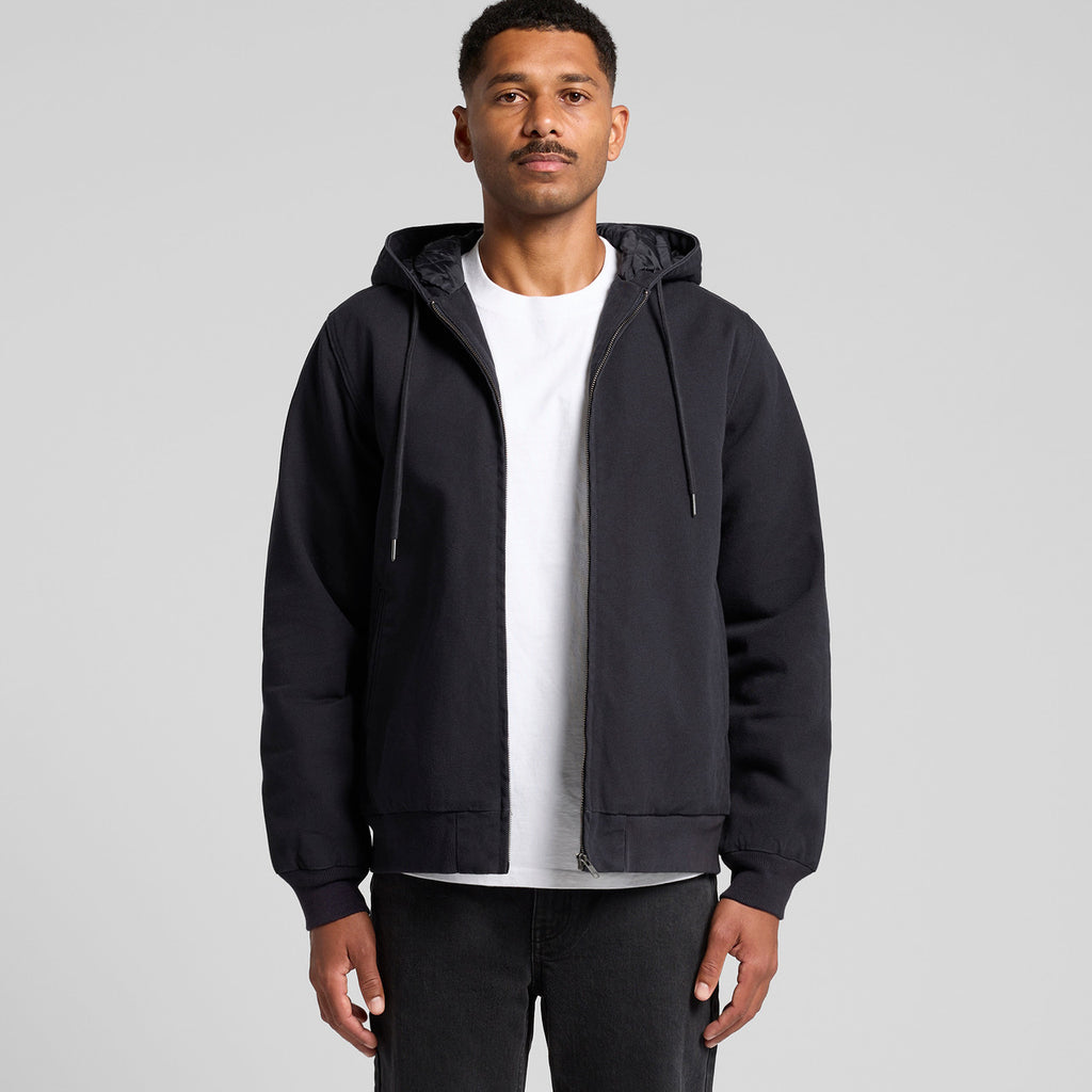 Canvas Bomber Hood Jacket - MAIN