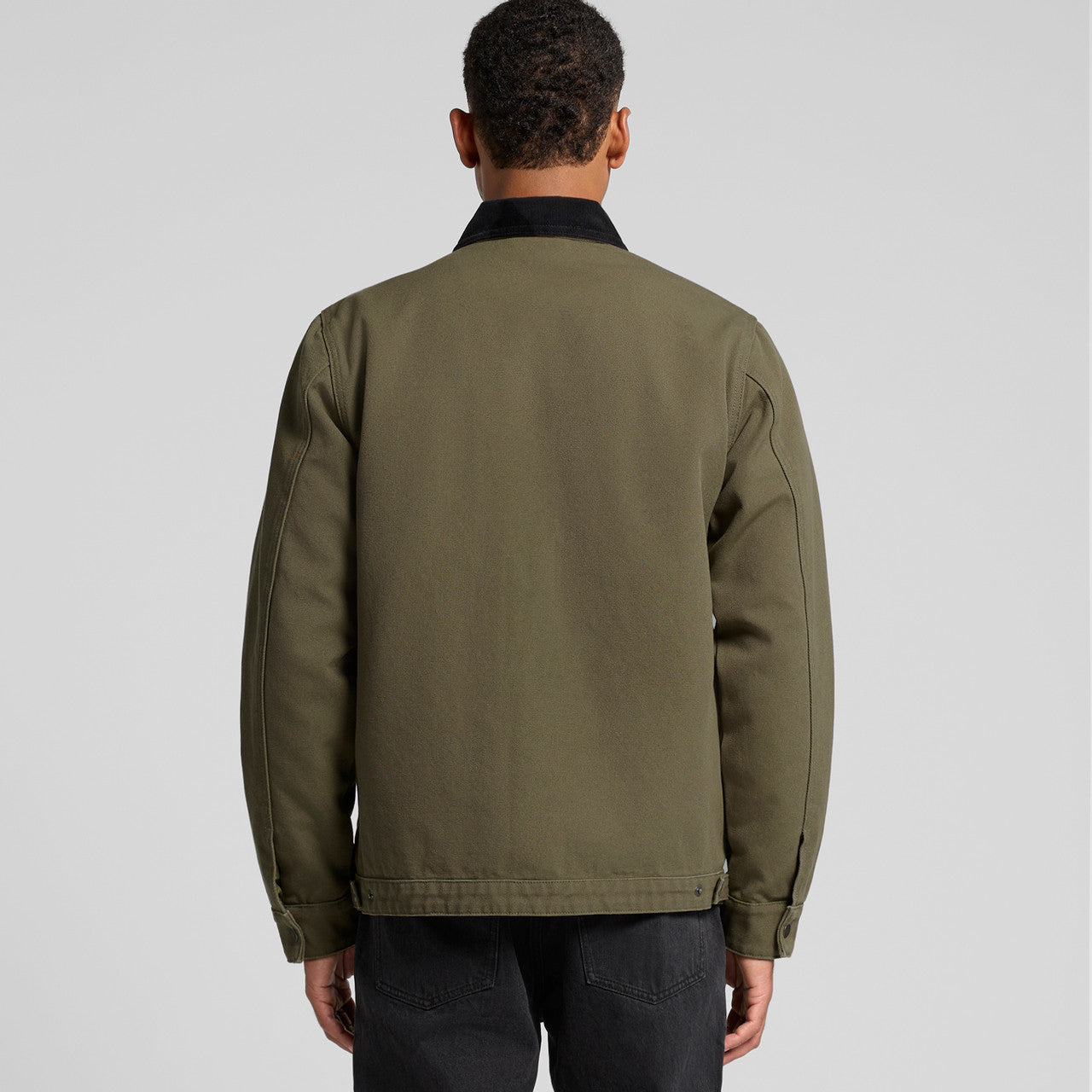 Canvas Cord Collar Jacket - BACK