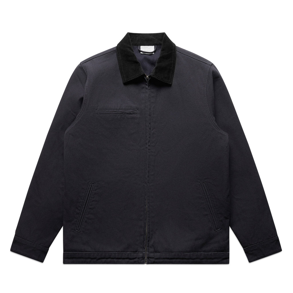 Canvas Cord Collar Jacket - INK BLUE