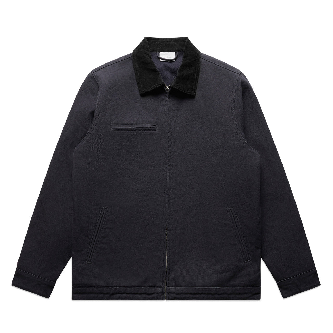 Canvas Cord Collar Jacket - INK BLUE