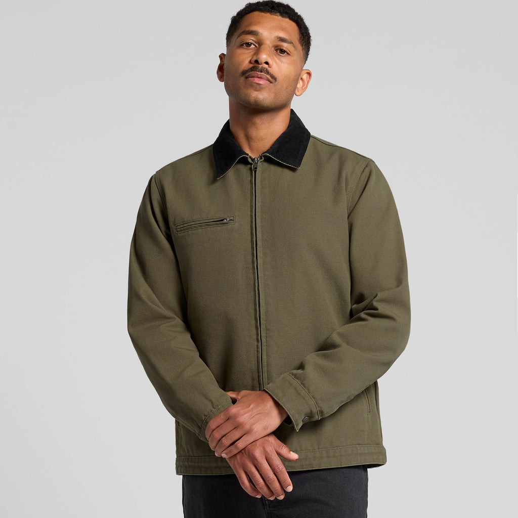 Canvas Cord Collar Jacket - BACK