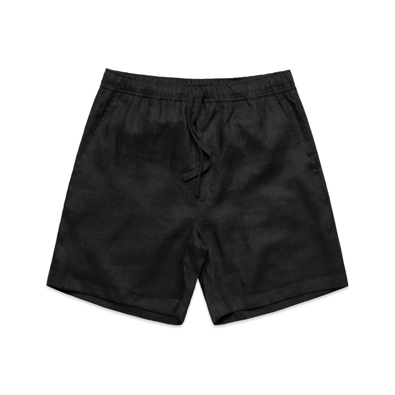 Linen Shorts 18" - BLACK