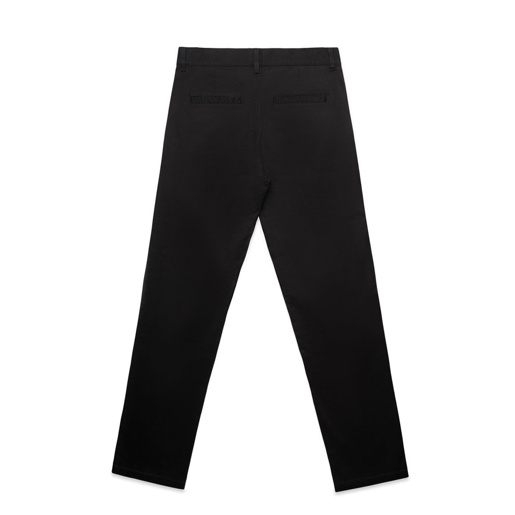 Straight Pants - BLACK - BACK