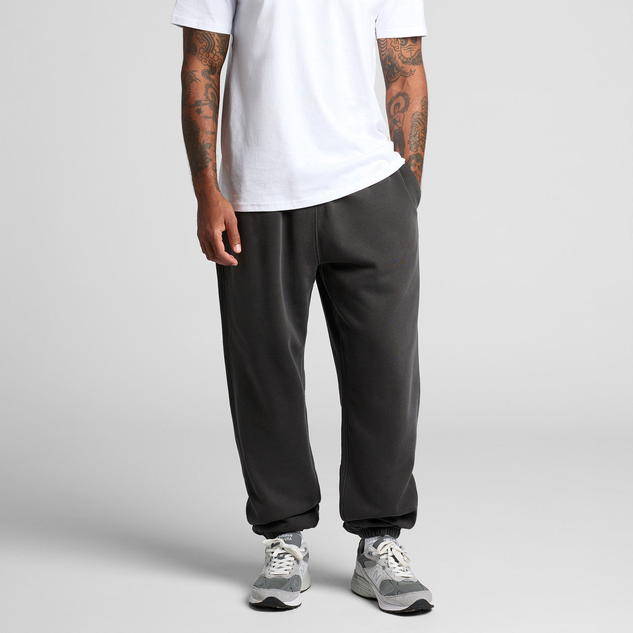 Relax Faded Track Pants - BACK